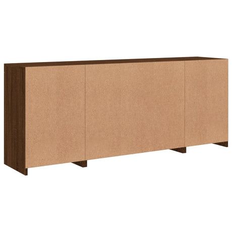 Sideboard With Led Lights 163X37X67 Cm