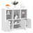 Sideboards With Led Lights 3 Pcs Engineered Wood
