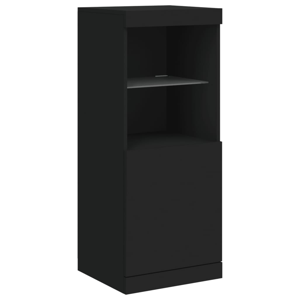 Sideboards With Led Lights 3 Pcs Engineered Wood
