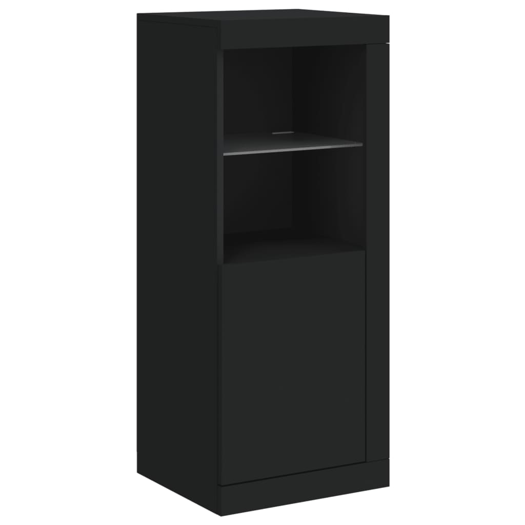 Sideboards With Led Lights 3 Pcs Engineered Wood