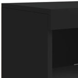 Sideboards With Led Lights 3 Pcs Engineered Wood