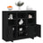 Sideboards With Led Lights 3 Pcs Engineered Wood