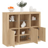 Sideboards With Led Lights 3 Pcs Engineered Wood