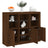 Sideboards With Led Lights 3 Pcs Engineered Wood
