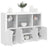 Sideboards With Led Lights 3 Pcs Engineered Wood