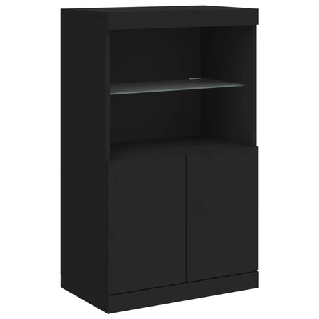 Sideboards With Led Lights 3 Pcs Engineered Wood