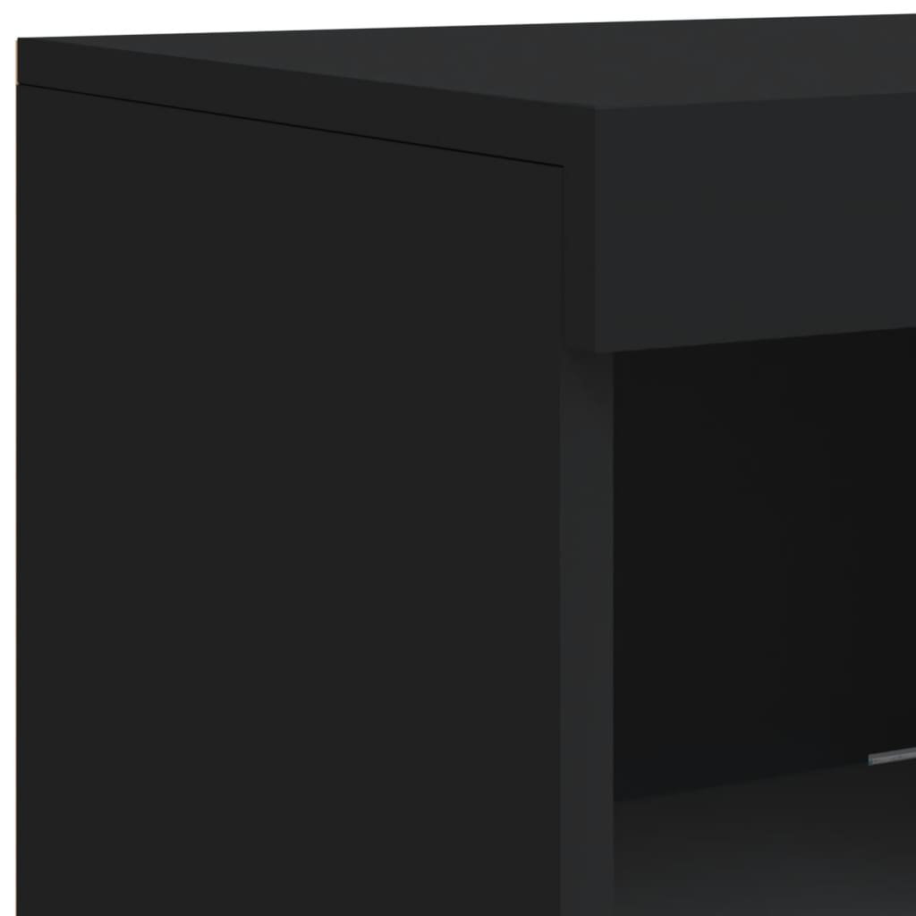 Sideboards With Led Lights 3 Pcs Engineered Wood