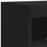 Sideboards With Led Lights 3 Pcs Engineered Wood