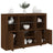 Sideboards With Led Lights 3 Pcs Engineered Wood
