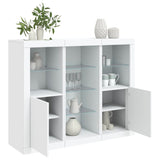 Sideboards With Led Lights 3 Pcs Engineered Wood