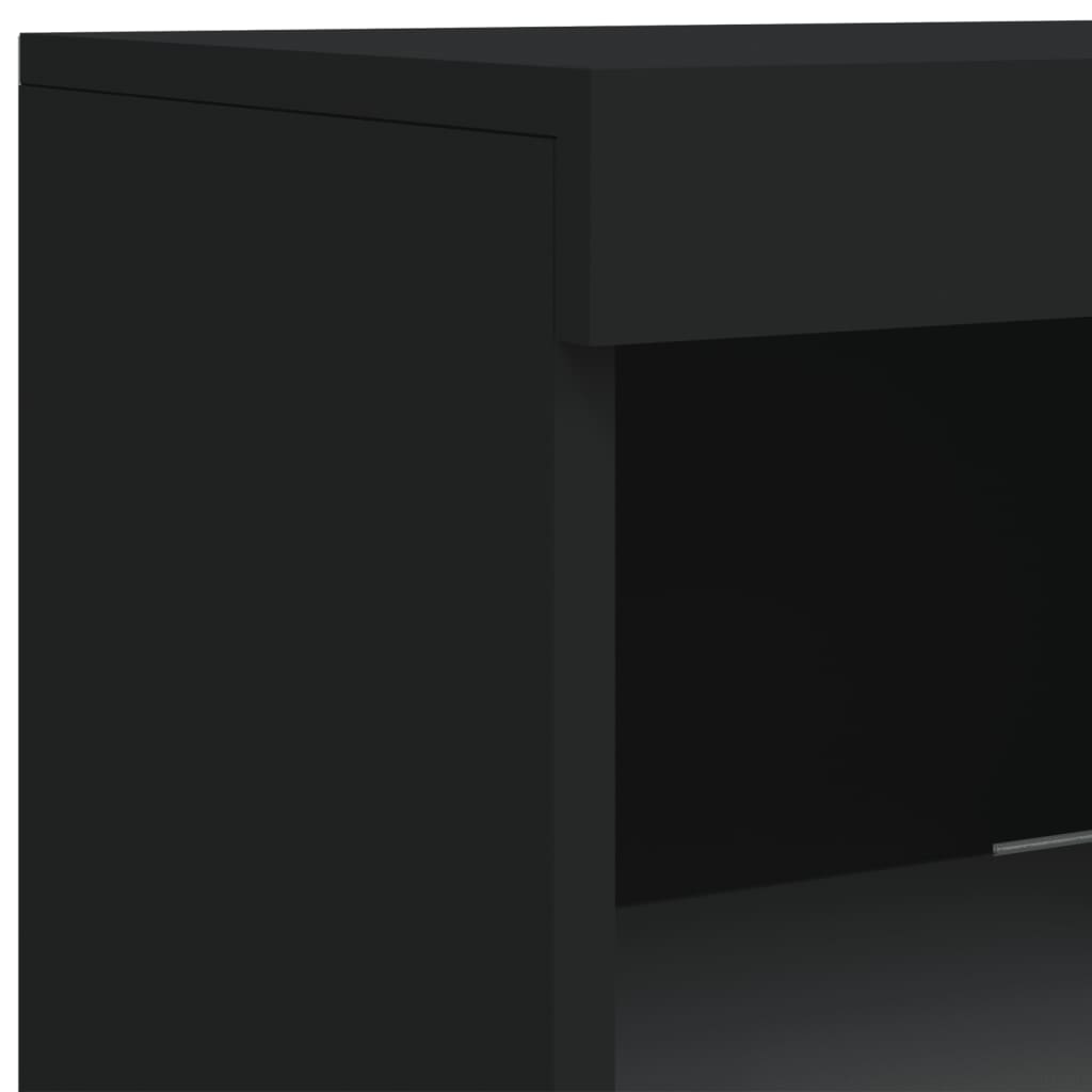 Sideboards With Led Lights 3 Pcs Engineered Wood