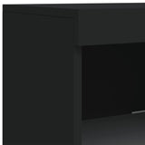 Sideboards With Led Lights 3 Pcs Engineered Wood