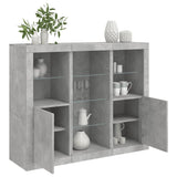 Sideboards With Led Lights 3 Pcs Engineered Wood
