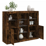 Sideboards With Led Lights 3 Pcs Engineered Wood