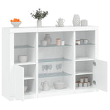 Sideboards With Led Lights 3 Pcs Engineered Wood