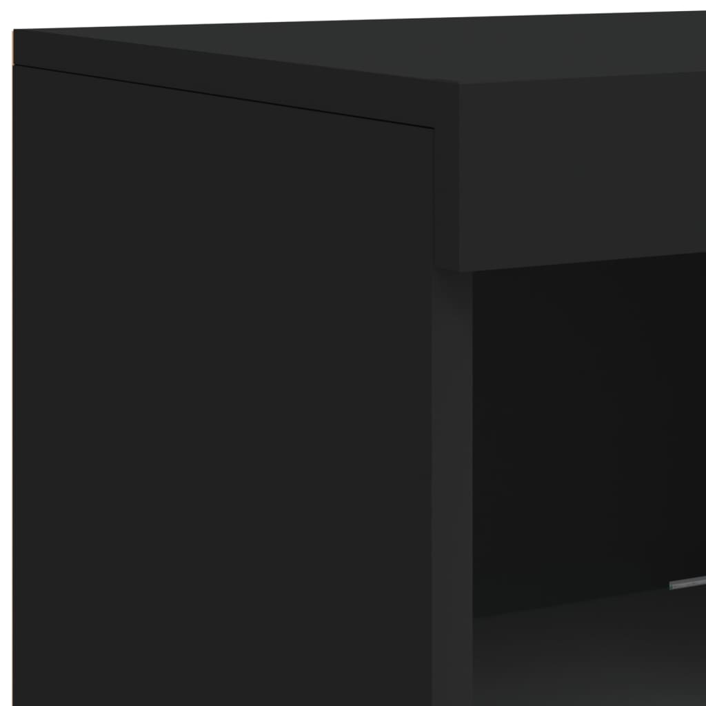 Sideboards With Led Lights 3 Pcs Engineered Wood