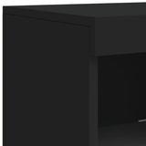 Sideboards With Led Lights 3 Pcs Engineered Wood