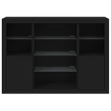 Sideboards With Led Lights 3 Pcs Engineered Wood