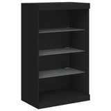 Sideboards With Led Lights 3 Pcs Engineered Wood