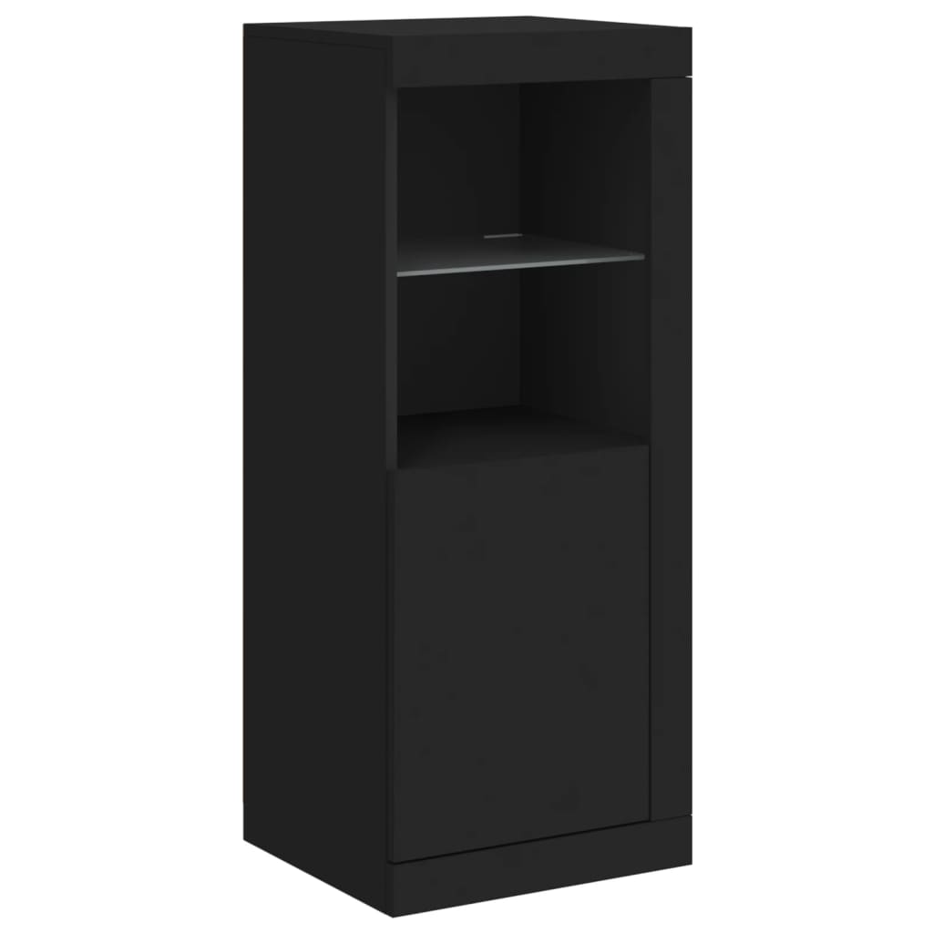 Sideboards With Led Lights 3 Pcs Engineered Wood
