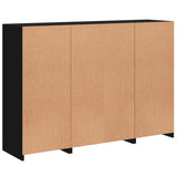 Sideboards With Led Lights 3 Pcs Engineered Wood