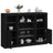 Sideboards With Led Lights 3 Pcs Engineered Wood