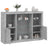 Sideboards With Led Lights 3 Pcs Engineered Wood