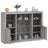 Sideboards With Led Lights 3 Pcs Engineered Wood