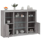 Sideboards With Led Lights 3 Pcs Engineered Wood
