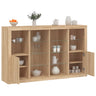 Sideboards With Led Lights 3 Pcs Engineered Wood