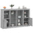 Sideboards With Led Lights 3 Pcs Engineered Wood