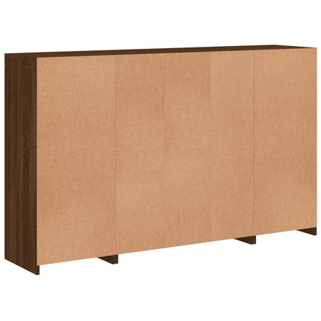 Sideboards With Led Lights 3 Pcs Engineered Wood