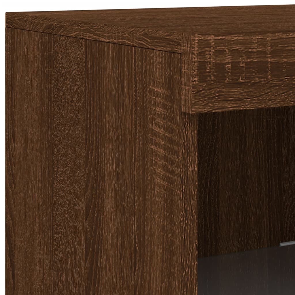 Sideboards With Led Lights 3 Pcs Engineered Wood