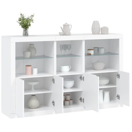 Sideboard With Led Lights 162X37X100 Cm