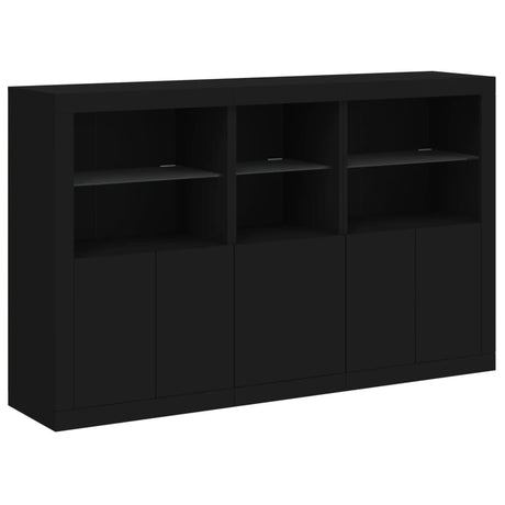 Sideboard With Led Lights 162X37X100 Cm