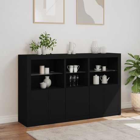 Sideboard With Led Lights 162X37X100 Cm