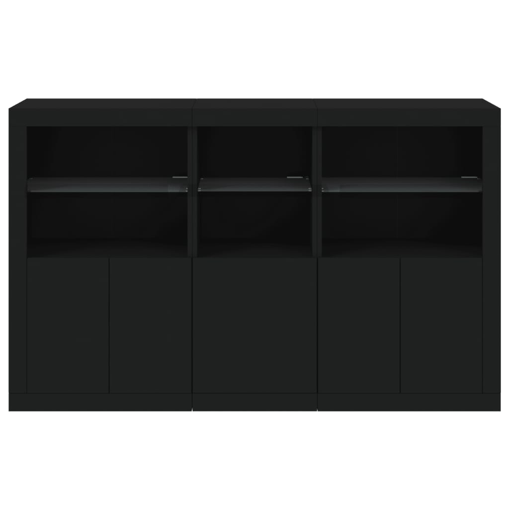 Sideboard With Led Lights 162X37X100 Cm