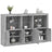 Sideboard With Led Lights 162X37X100 Cm