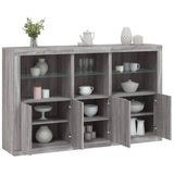 Sideboard With Led Lights 162X37X100 Cm