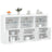 Sideboard With Led Lights 181.5X37X100 Cm