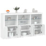 Sideboard With Led Lights 181.5X37X100 Cm