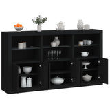 Sideboard With Led Lights 181.5X37X100 Cm