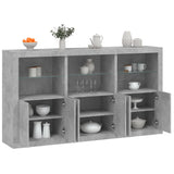 Sideboard With Led Lights 181.5X37X100 Cm