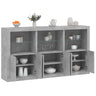 Sideboard With Led Lights 181.5X37X100 Cm