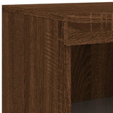 Sideboard With Led Lights 181.5X37X100 Cm
