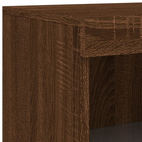 Sideboard With Led Lights 181.5X37X100 Cm
