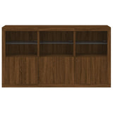 Sideboard With Led Lights 181.5X37X100 Cm