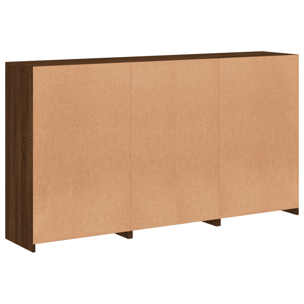 Sideboard With Led Lights 181.5X37X100 Cm