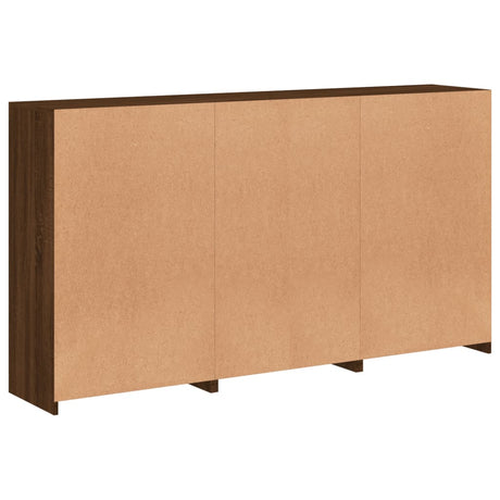 Sideboard With Led Lights 181.5X37X100 Cm