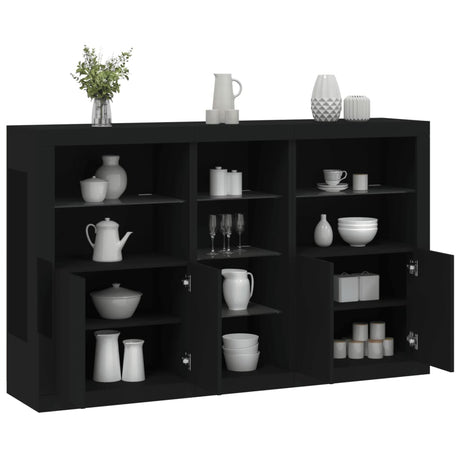 Sideboard With Led Lights 162X37X100 Cm